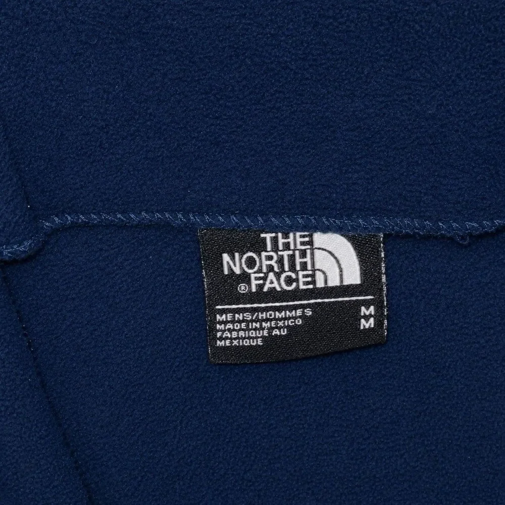 The North Face CF2M Fleece Jacket Mens M Blue Full Zip Logo Pockets